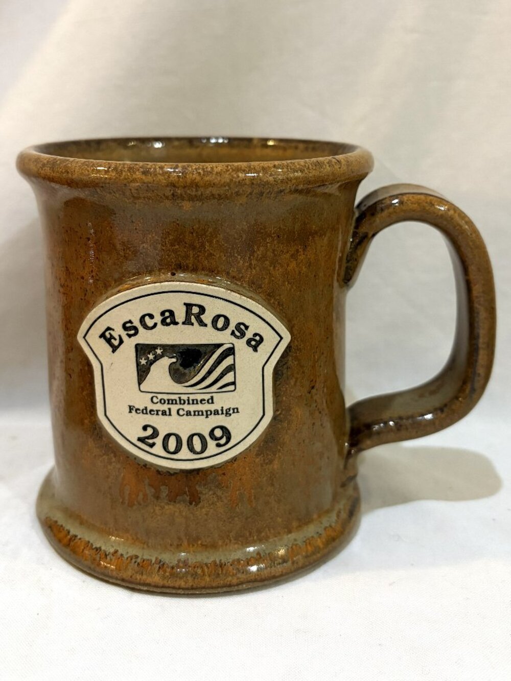 EscaRosa Combined Federal Campaign CFC 2009 Pottery Mug Handcrafted in USA